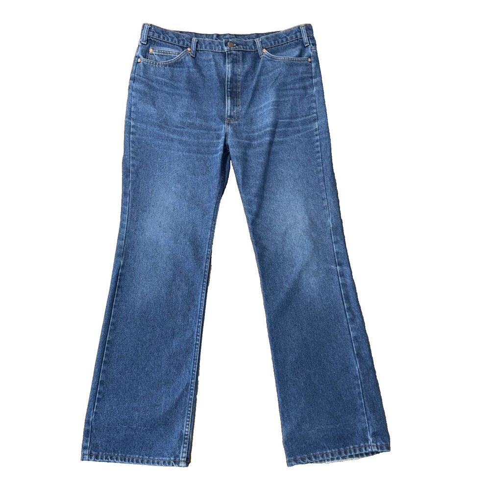 Vintage 90s USA Made Straight Leg Jeans Mens W40 L34 Blue Denim Relaxed Workwear
